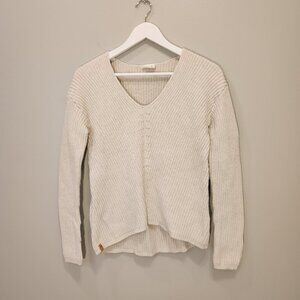 Tentree Sweater Highline 100% Organic Cotton Light V-Neck Knit Sweater - Size S